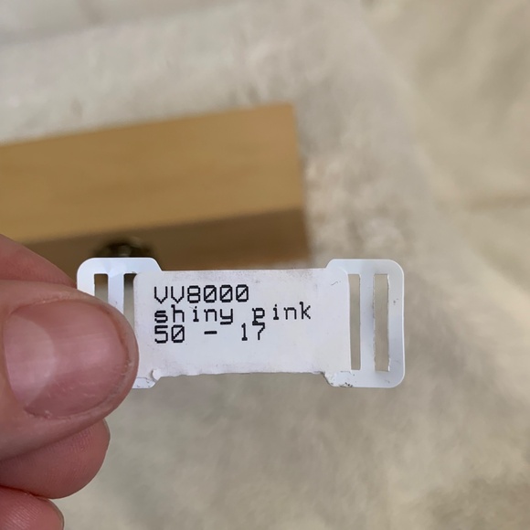 Radiance by Viva Shiny Pink Oval Full Rim Metal Eyeglasses Frames VV8000 - Picture 9 of 9